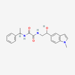 N1-(2-hydroxy-2-(1-methyl-1H-indol-5-yl)ethyl)-N2-(1-phenylethyl)oxalamide