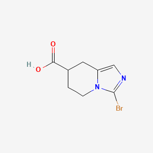3-Bromo-5,6,7,8-tetrahydroimidazo[1,5-a]pyridine-7-carboxylic acid