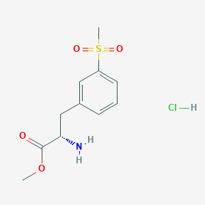 (S)-Methyl 2-amino-3-(3-(methylsulfonyl)phenyl)propanoate hydrochloride