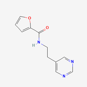 molecular formula C11H11N3O2 B2711090 N-(2-(pyrimidin-5-yl)ethyl)furan-2-carboxamide CAS No. 2034602-65-6