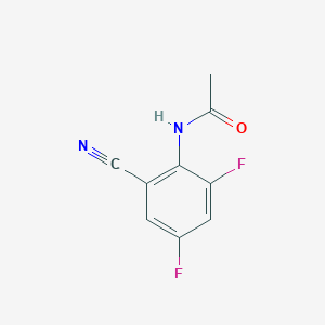 molecular formula C9H6F2N2O B2711093 N-(2-cyano-4,6-difluorophenyl)acetamide CAS No. 218795-98-3