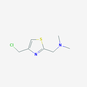 molecular formula C7H11ClN2S B2711107 N-{[4-(chloromethyl)-1,3-thiazol-2-yl]methyl}-N,N-dimethylamine CAS No. 140176-73-4