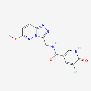 molecular formula C13H11ClN6O3 B2711118 5-chloro-6-hydroxy-N-((6-methoxy-[1,2,4]triazolo[4,3-b]pyridazin-3-yl)methyl)nicotinamide CAS No. 2034354-54-4
