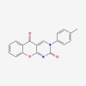 molecular formula C18H12N2O3 B2711124 3-(4-methylphenyl)-2H-chromeno[2,3-d]pyrimidine-2,5(3H)-dione CAS No. 343375-22-4