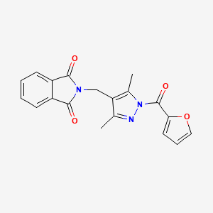 2-{[1-(2-furoyl)-3,5-dimethyl-1H-pyrazol-4-yl]methyl}-1H-isoindole-1,3(2H)-dione