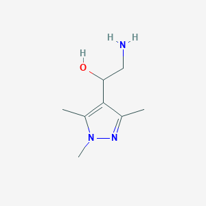 2-amino-1-(trimethyl-1H-pyrazol-4-yl)ethan-1-ol