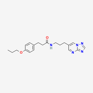 N-(3-([1,2,4]triazolo[1,5-a]pyrimidin-6-yl)propyl)-3-(4-propoxyphenyl)propanamide