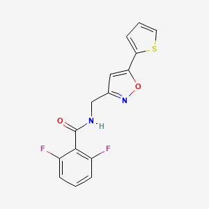 2,6-difluoro-N-((5-(thiophen-2-yl)isoxazol-3-yl)methyl)benzamide