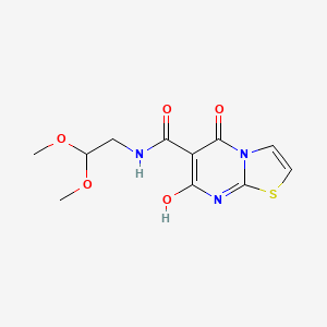 N-(2,2-dimethoxyethyl)-7-hydroxy-5-oxo-5H-thiazolo[3,2-a]pyrimidine-6-carboxamide