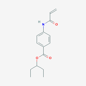 molecular formula C15H19NO3 B2711176 Pentan-3-yl 4-(prop-2-enoylamino)benzoate CAS No. 2361735-19-3