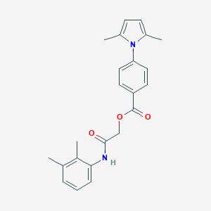 molecular formula C23H24N2O3 B271120 2-(2,3-dimethylanilino)-2-oxoethyl 4-(2,5-dimethyl-1H-pyrrol-1-yl)benzoate 