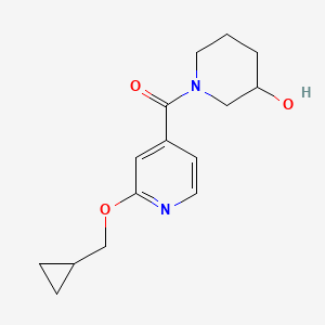 (2-(Cyclopropylmethoxy)pyridin-4-yl)(3-hydroxypiperidin-1-yl)methanone