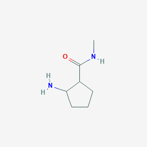 molecular formula C7H14N2O B2711206 2-amino-N-methylcyclopentane-1-carboxamide CAS No. 1341180-11-7