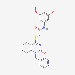 N-(3,5-dimethoxyphenyl)-2-((2-oxo-1-(pyridin-4-ylmethyl)-1,2,5,6,7,8-hexahydroquinazolin-4-yl)thio)acetamide