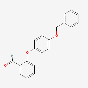 molecular formula C20H16O3 B2711226 2-[4-(Benzyloxy)phenoxy]benzenecarbaldehyde CAS No. 338393-68-3