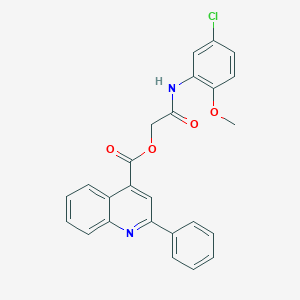 2-(5-Chloro-2-methoxyanilino)-2-oxoethyl 2-phenyl-4-quinolinecarboxylate