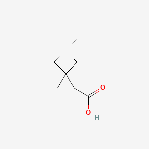 molecular formula C9H14O2 B2711243 5,5-Dimethylspiro[2.3]hexane-1-carboxylic acid CAS No. 1823868-27-4