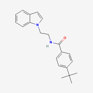 molecular formula C21H24N2O B2711249 4-tert-butyl-N-[2-(1H-indol-1-yl)ethyl]benzamide CAS No. 689263-93-2