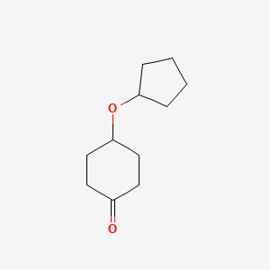 molecular formula C11H18O2 B2711252 4-(环戊氧基)环己酮 CAS No. 1566478-08-7