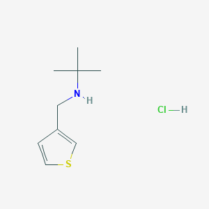 molecular formula C9H16ClNS B2711255 tert-Butyl(3-thienylmethyl)amine hydrochloride CAS No. 1049713-24-7; 341008-35-3