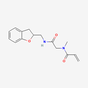 N-[2-(2,3-Dihydro-1-benzofuran-2-ylmethylamino)-2-oxoethyl]-N-methylprop-2-enamide