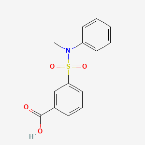 3-[Methyl(phenyl)sulfamoyl]benzoic acid