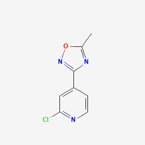 2-Chloro-4-(5-methyl-1,2,4-oxadiazol-3-yl)pyridine