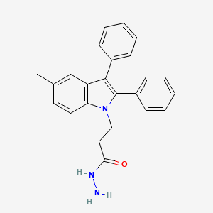 3-(5-methyl-2,3-diphenyl-1H-indol-1-yl)propanehydrazide