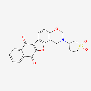 2-(1,1-dioxidotetrahydrothiophen-3-yl)-2,3-dihydro-1H-naphtho[2',3':2,3]benzofuro[7,6-e][1,3]oxazine-7,12-dione