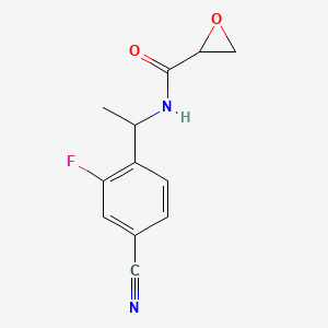 N-[1-(4-Cyano-2-fluorophenyl)ethyl]oxirane-2-carboxamide