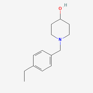 molecular formula C14H21NO B2711304 1-[(4-Ethylphenyl)methyl]piperidin-4-ol CAS No. 414881-31-5