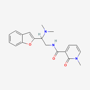 N-(2-(benzofuran-2-yl)-2-(dimethylamino)ethyl)-1-methyl-2-oxo-1,2-dihydropyridine-3-carboxamide
