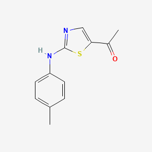 molecular formula C12H12N2OS B2711317 1-[2-(4-Toluidino)-1,3-thiazol-5-yl]-1-ethanone CAS No. 478078-68-1