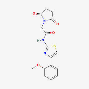 2-(2,5-dioxopyrrolidin-1-yl)-N-(4-(2-methoxyphenyl)thiazol-2-yl)acetamide