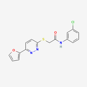 N-(3-chlorophenyl)-2-[6-(furan-2-yl)pyridazin-3-yl]sulfanylacetamide