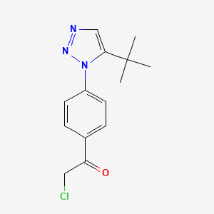 1-[4-(5-Tert-butyltriazol-1-yl)phenyl]-2-chloroethanone