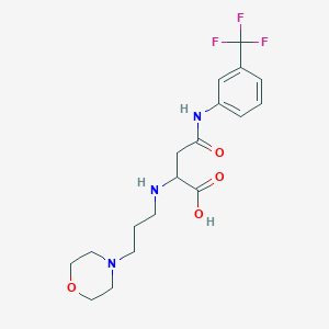 2-((3-Morpholinopropyl)amino)-4-oxo-4-((3-(trifluoromethyl)phenyl)amino)butanoic acid