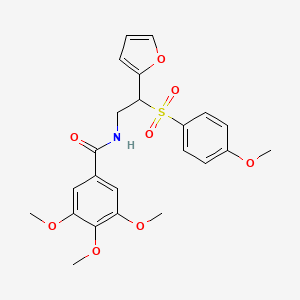 N-{2-(2-furyl)-2-[(4-methoxyphenyl)sulfonyl]ethyl}-3,4,5-trimethoxybenzamide