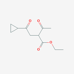 Ethyl 2-acetyl-4-cyclopropyl-4-oxobutanoate