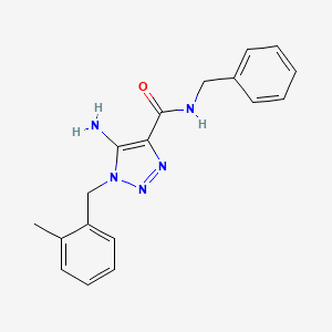 5-amino-N-benzyl-1-(2-methylbenzyl)-1H-1,2,3-triazole-4-carboxamide