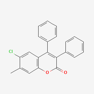 6-Chloro-3,4-diphenyl-7-methylcoumarin