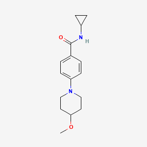N-cyclopropyl-4-(4-methoxypiperidin-1-yl)benzamide