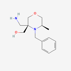 [(3S,5R)-3-(aminomethyl)-4-benzyl-5-methylmorpholin-3-yl]methanol