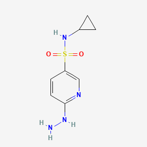 N-cyclopropyl-6-hydrazinylpyridine-3-sulfonamide