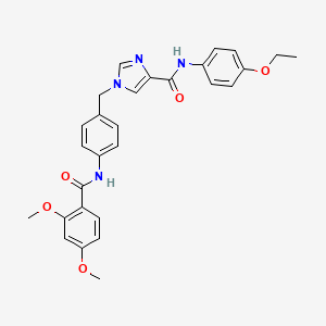 1-(4-(2,4-dimethoxybenzamido)benzyl)-N-(4-ethoxyphenyl)-1H-imidazole-4-carboxamide