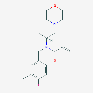 N-[(4-Fluoro-3-methylphenyl)methyl]-N-(1-morpholin-4-ylpropan-2-yl)prop-2-enamide