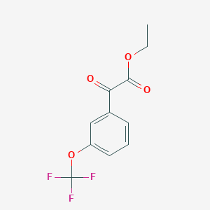 molecular formula C11H9F3O4 B2711421 Ethyl 3-(trifluoromethoxy)benzoylformate CAS No. 642447-55-0