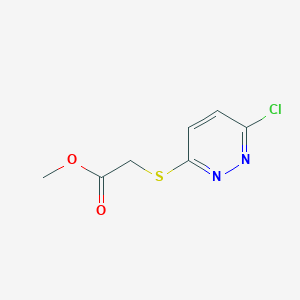 molecular formula C7H7ClN2O2S B2711433 Methyl [(6-chloropyridazin-3-YL)thio]acetate CAS No. 879403-49-3