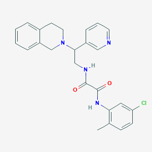 N-(5-chloro-2-methylphenyl)-N'-[2-(3,4-dihydroisoquinolin-2(1H)-yl)-2-pyridin-3-ylethyl]ethanediamide