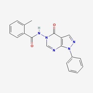 2-methyl-N-(4-oxo-1-phenyl-1H-pyrazolo[3,4-d]pyrimidin-5(4H)-yl)benzamide